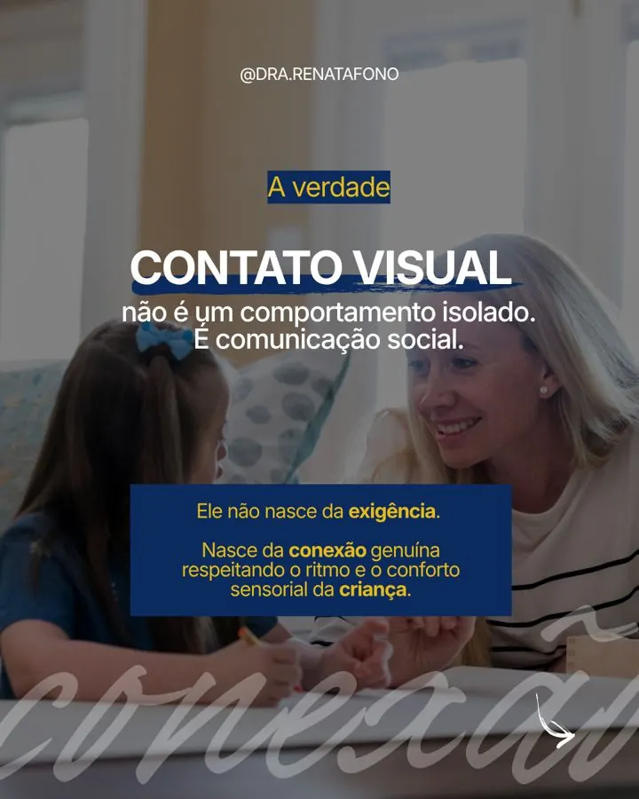 Contato visual é comunicação social